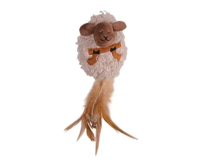 Jouet chat pluche Tiggy mouton 25cm – Bruin