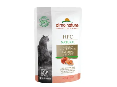 Almo Nature HFC Natural Kattennatvoer – Natural - zalm en pompoen
