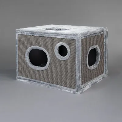 Krabton Krabpaal Onderdeel Links – RHR Quality Royal Cat Palace Lichtgrijs