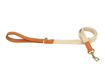 Fantail Tau Nubuck Lederen Leiband - Lichtbruin