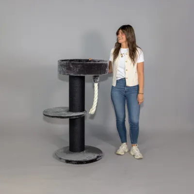Krabpaal Maine Coon Lounge Sleeper 120 cm – RHR Quality Blackline Donkergrijs