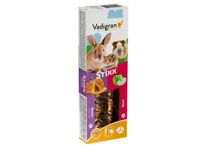 Vadigran Stixx Konijn, Cavia, Hamster Honing & Fruit (2 in 1)