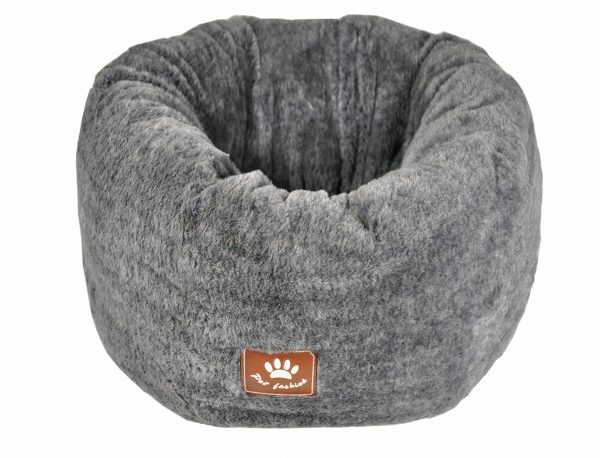 Nest pluche Coban donkergrijs Ø45cm