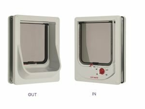 Elektromagnetische kattendeur 254 wit