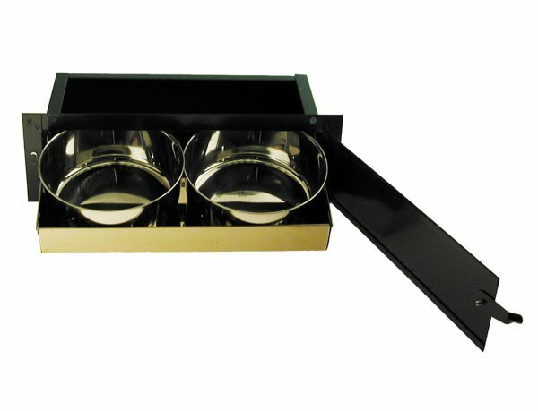 LAZ Eetbakhouder + 2 eetbakken volière 14cm