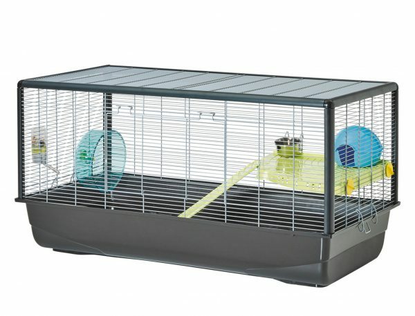 Hamsterkooi Plaza Knockdown chroom 100x50x50cm