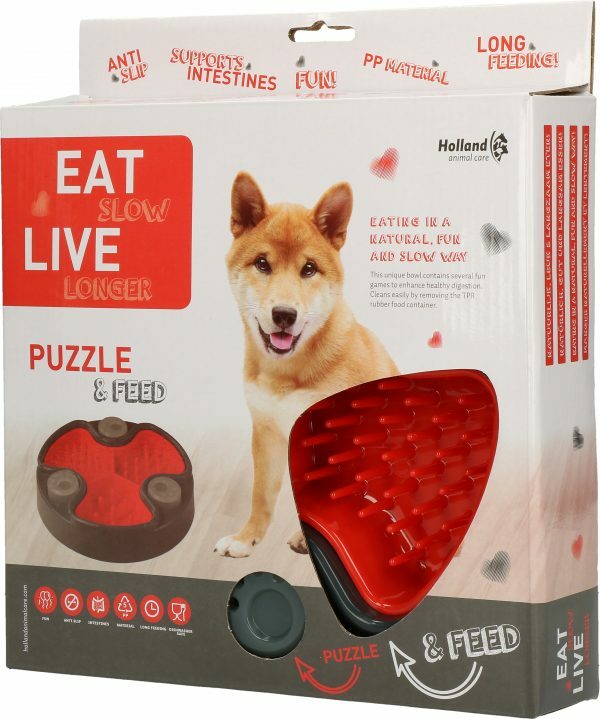 Eat Slow Live Longer Puzzle and Feed Red