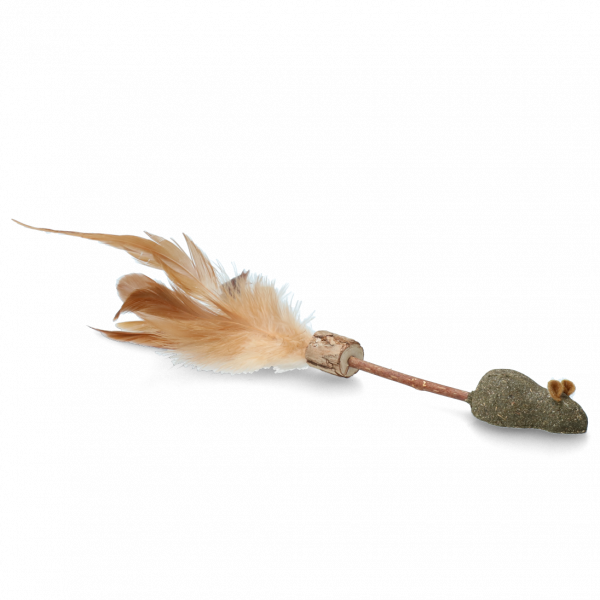 Addicted Stick with mouse and feathers