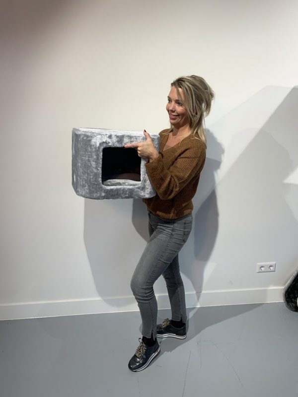 Speelhuis/Kuschelhöhle + kussen Light Grey