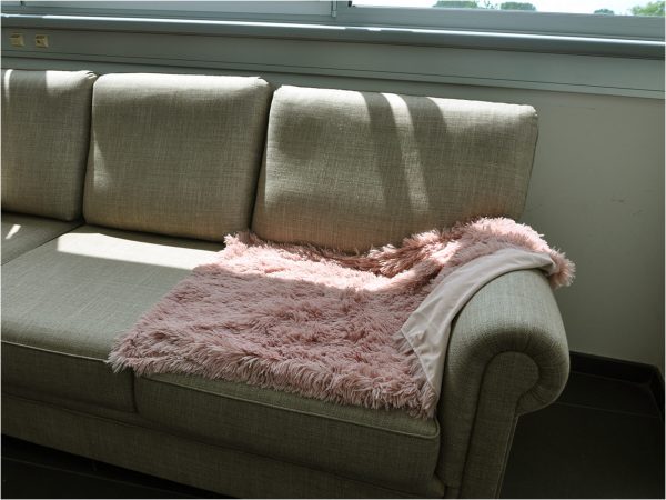 Deken oud roze 95x65cm