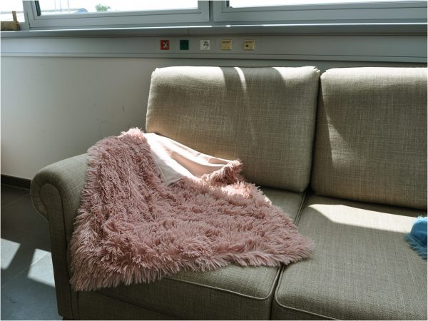 Deken oud roze 95x65cm