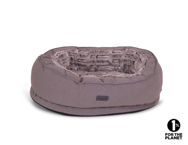 Mand ovaal Liah taupe 64x46x20cm