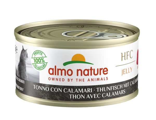 HFC Cats 70g Jelly  - tonijn met inktvis