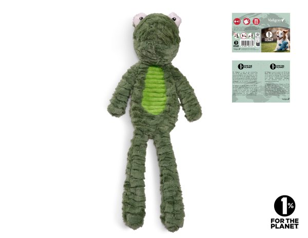 Speelgoed hond pluche Furry Fun Froggy 50cm