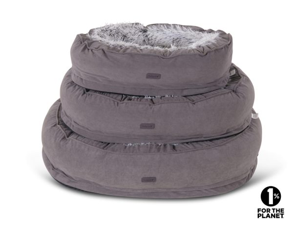 Mand ovaal Keon grijs 64x46x20cm