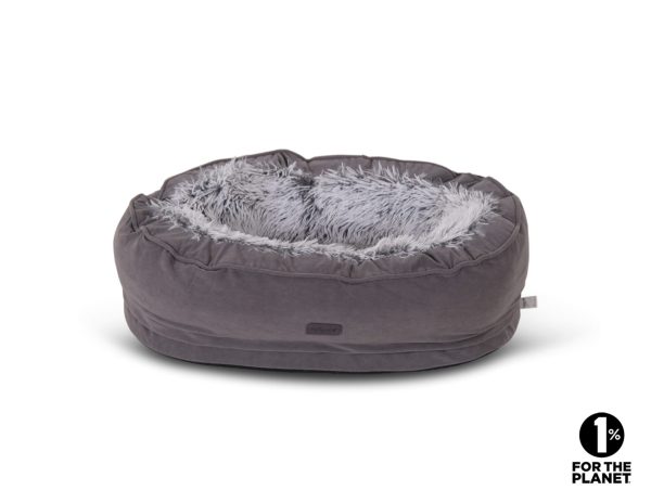 Mand ovaal Keon grijs 64x46x20cm