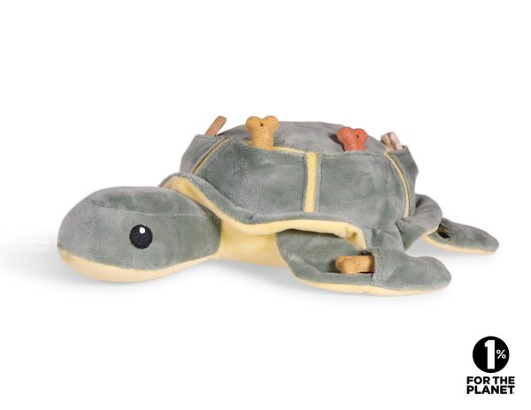 Speelgoed hond pluche snackzoeker schildpad 36cm