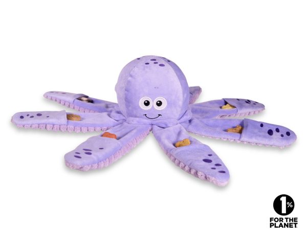Speelgoed hond pluche snackzoeker octopus 29cm