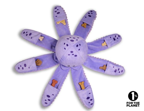 Speelgoed hond pluche snackzoeker octopus 29cm