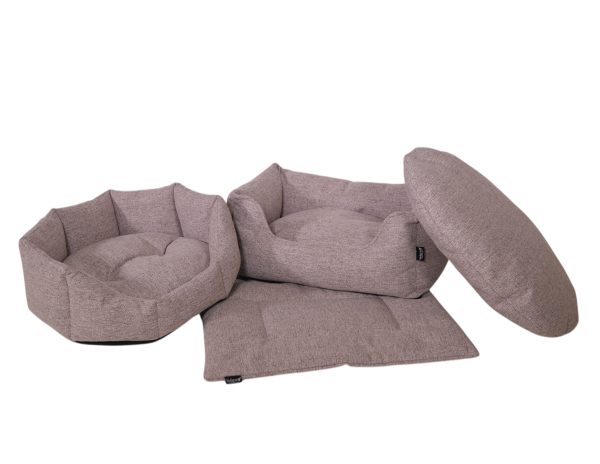 Mand rond Neva ivoor 52x50x20cm