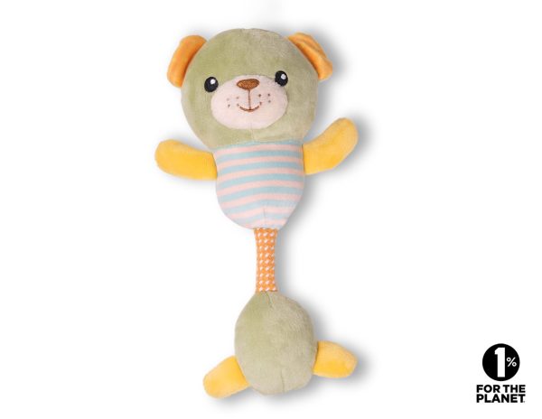 Speelgoed hond pluche Troeteltje Beer+ koord 22cm