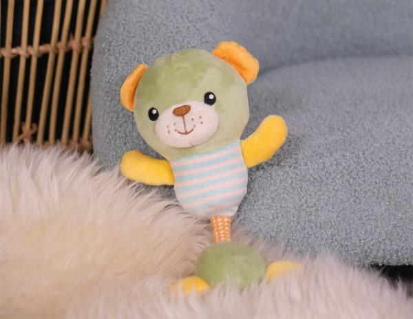 Speelgoed hond pluche Troeteltje Beer+ koord 22cm