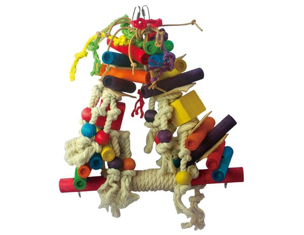 Speelgoed vogel Zitstok en speel XL 40cm